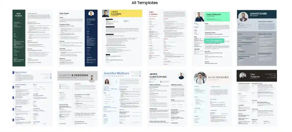 instaresume-all-templates